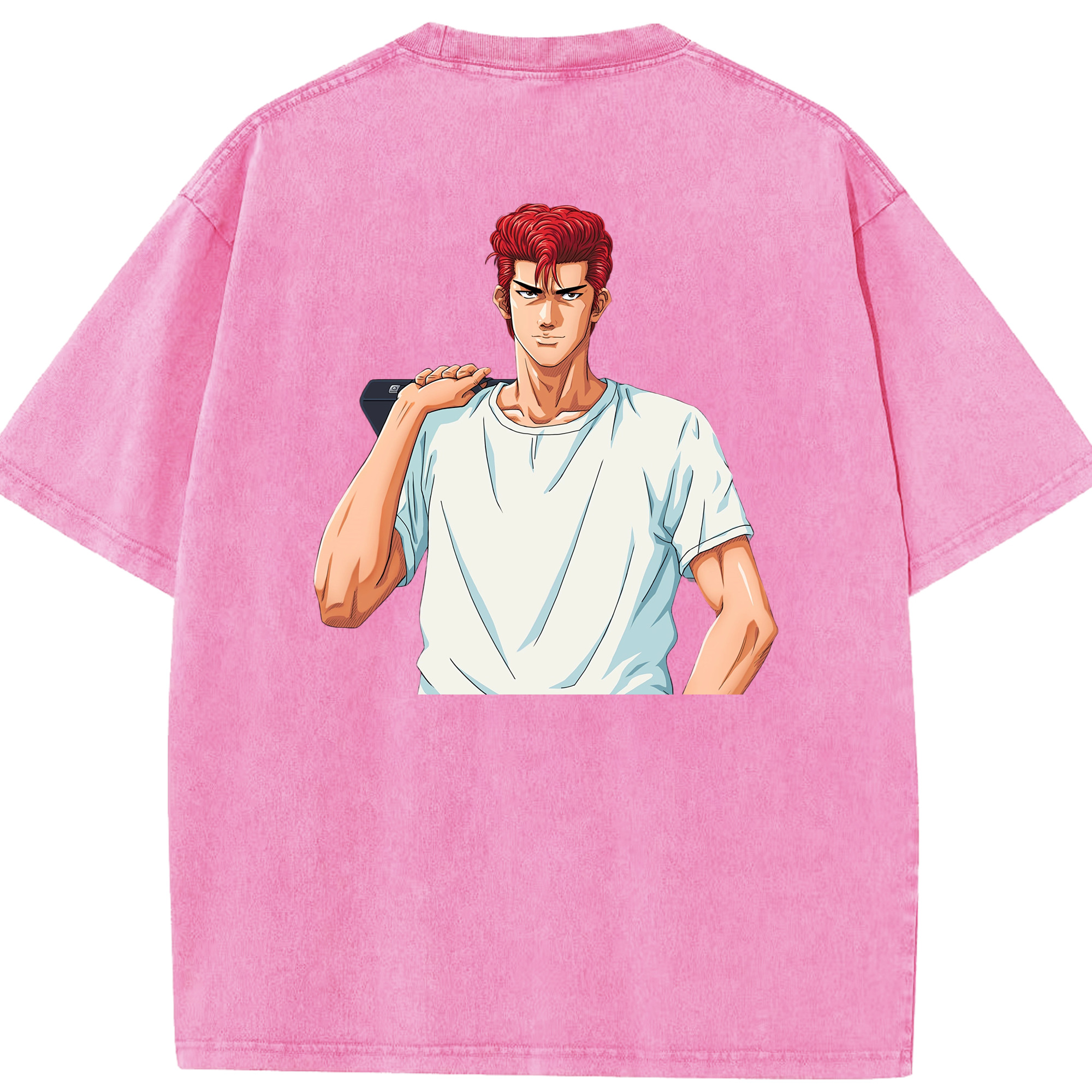 （画像用） SLAM DUNK／スラムダンク 綿100% ヴィンテージ風 半袖Tシャツ（背面プリント）